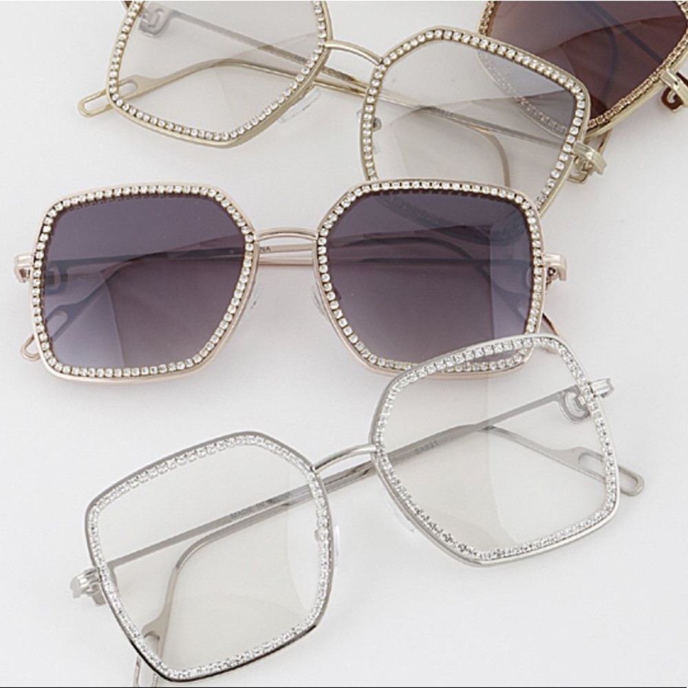FASHION SQUARE FRSMES WITH SWAROVSKI CRYSTALS